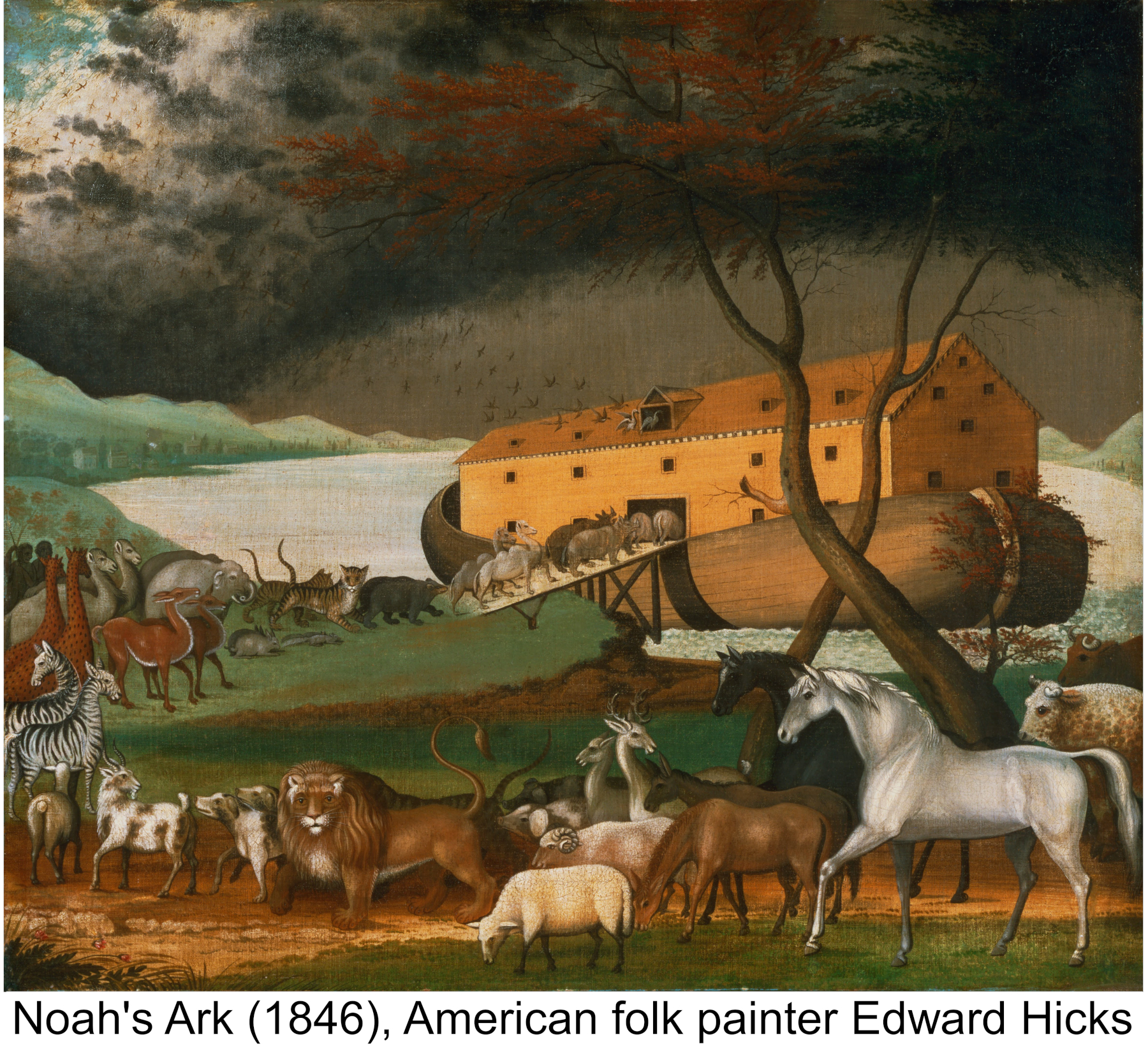 Noah's Ark (1846), by the American folk painter Edward Hicks